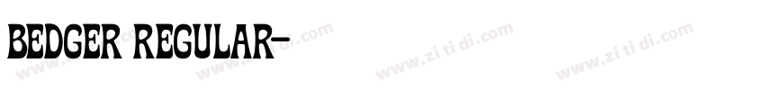Bedger Regular字体转换